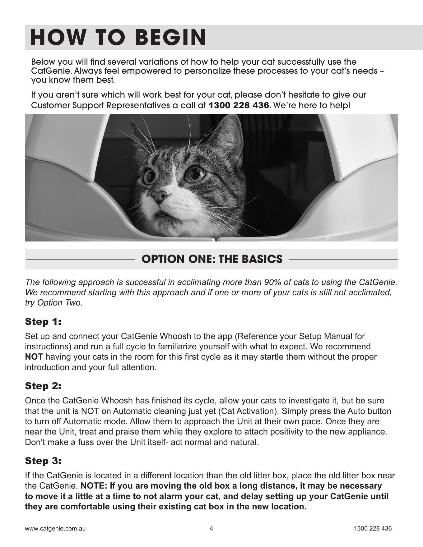 CatGenie WHOOSH Acclimation Manual page 4