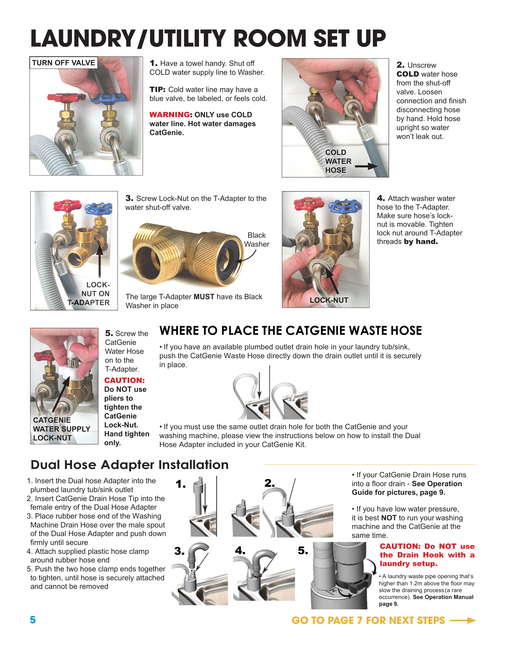 CatGenie WHOOSH Set Up Manual page 5